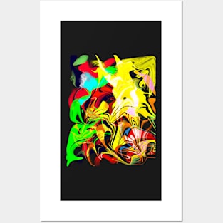 Wavy abstract Posters and Art